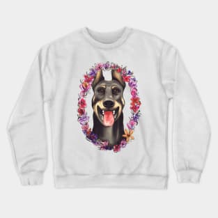 Doberman Portrait Crewneck Sweatshirt